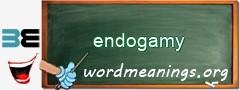 WordMeaning blackboard for endogamy